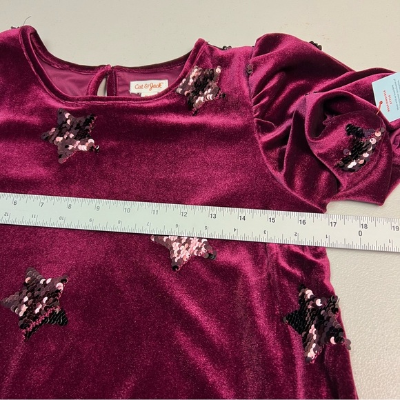 Cat & Jack Velvet Starry Kids Dress Size XL (14) - Picture 10 of 11